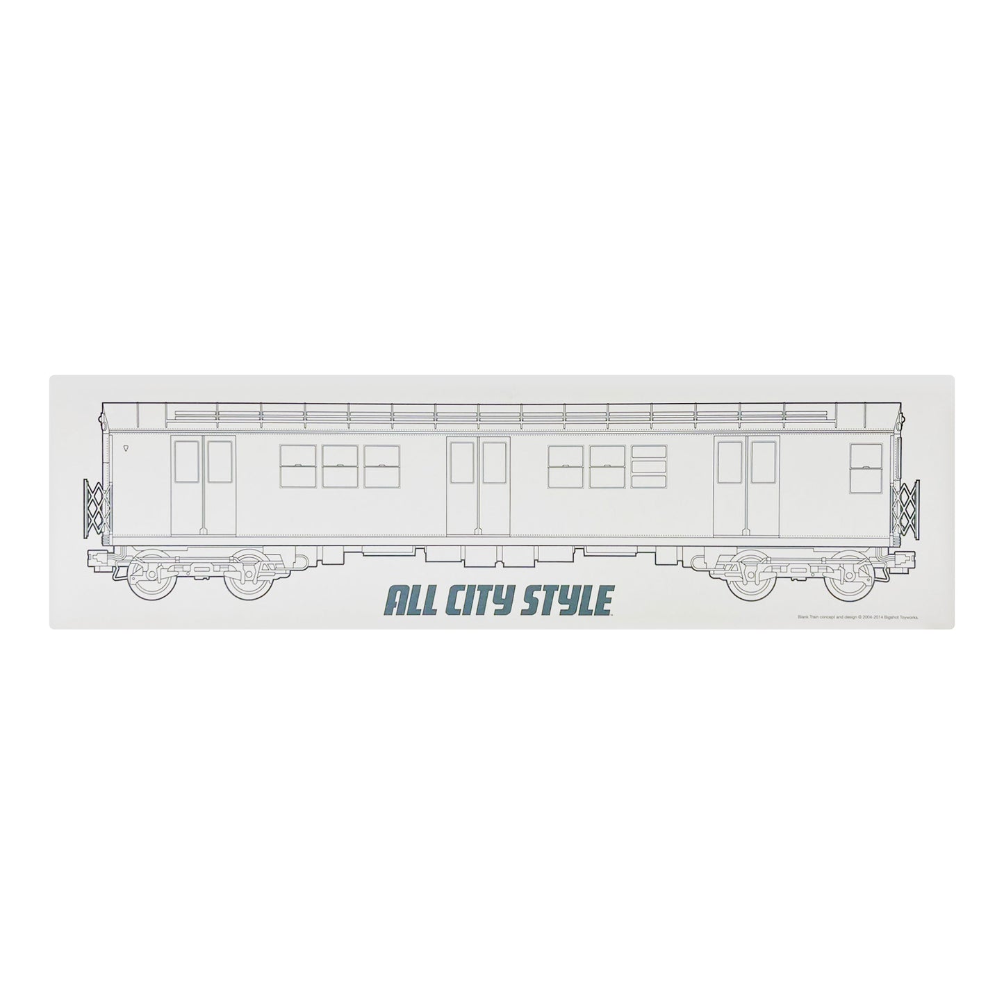 2Blank NYC Subway Trains Silver