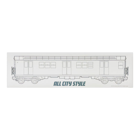 2Blank NYC Subway Trains Silver