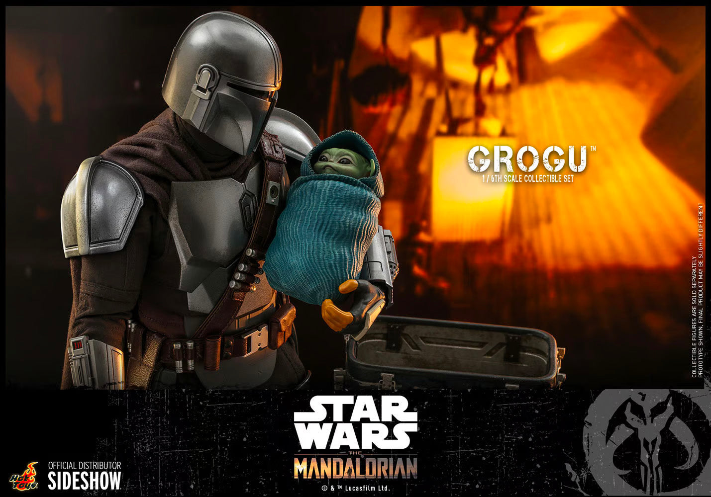 Hot Toys x Sideshow Collectibles: Star Wars - Grogu Sixth Scale Figure Set