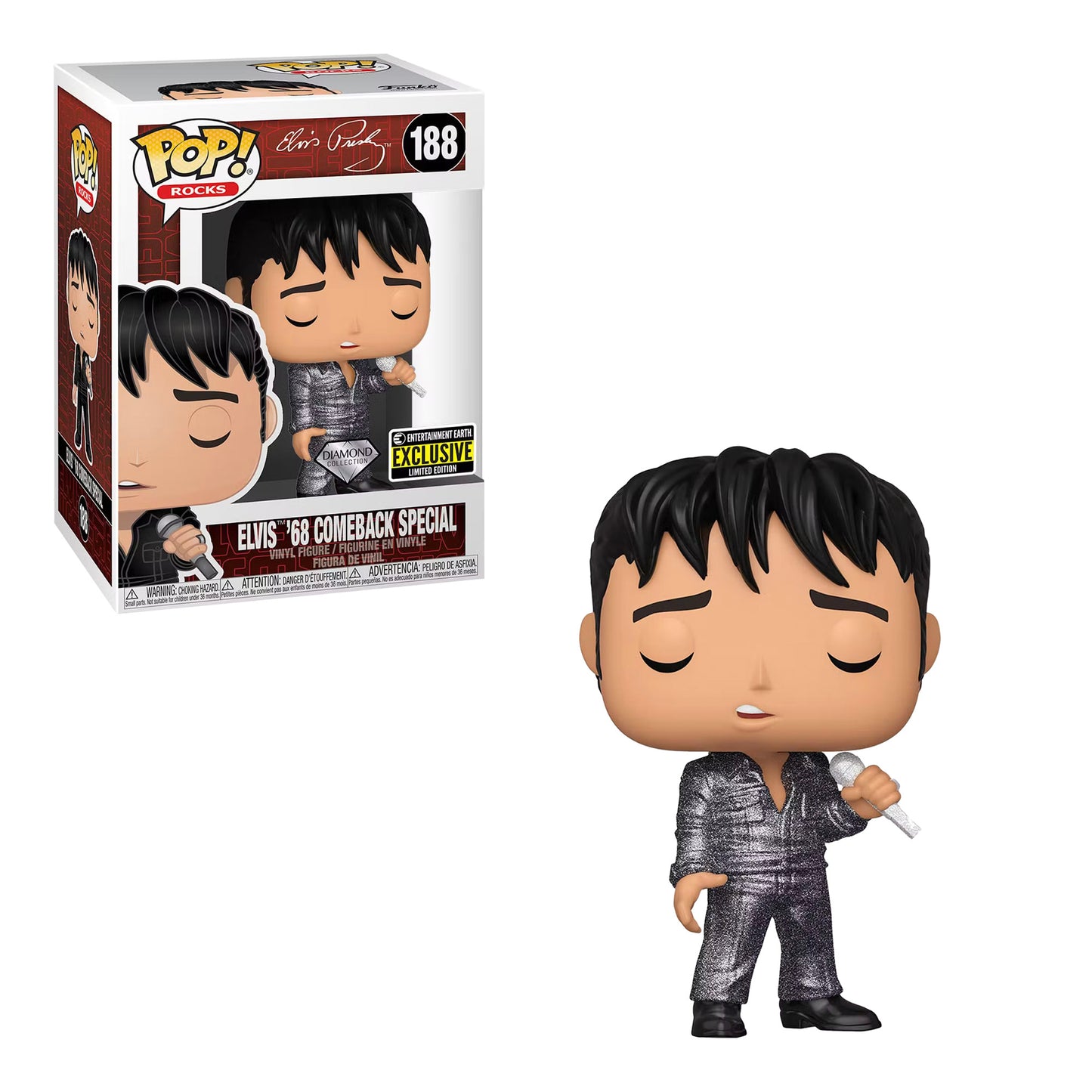 Funko Pop! Rocks: Elvis Presley '68 Comeback Special #188