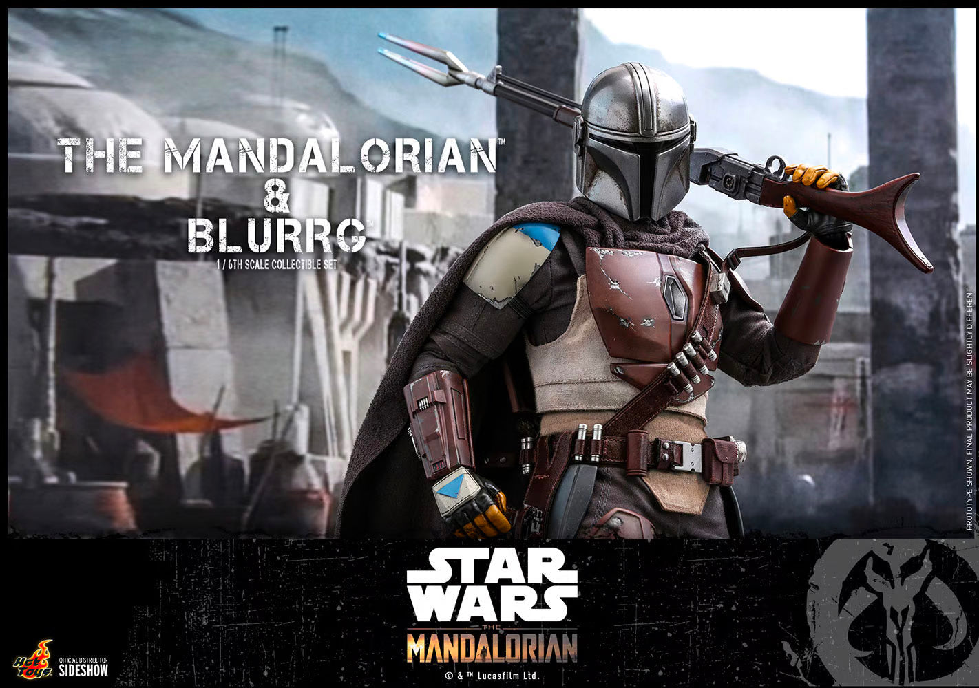 Hot Toys x Sideshow Collectibles: Star Wars - The Mandalorian & Blurrg Sixth Scale Figure Set