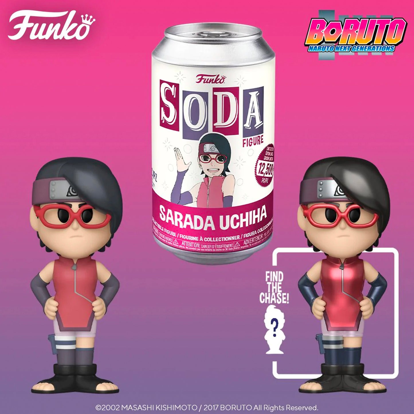 Funko Vinyl SODA: Boruto Sarada Uchiha 12,500 Limited Edition (1 in 6 Chance at Chase)