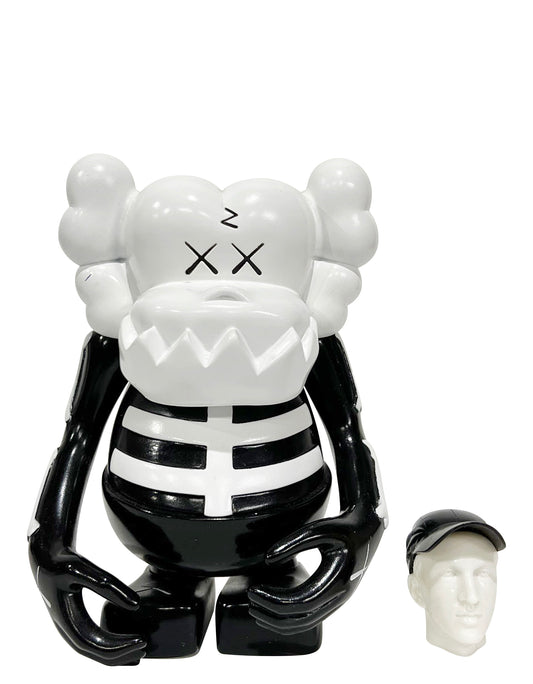 KAWS x Bounty Hunter - Skull Kun Black & White, 2006