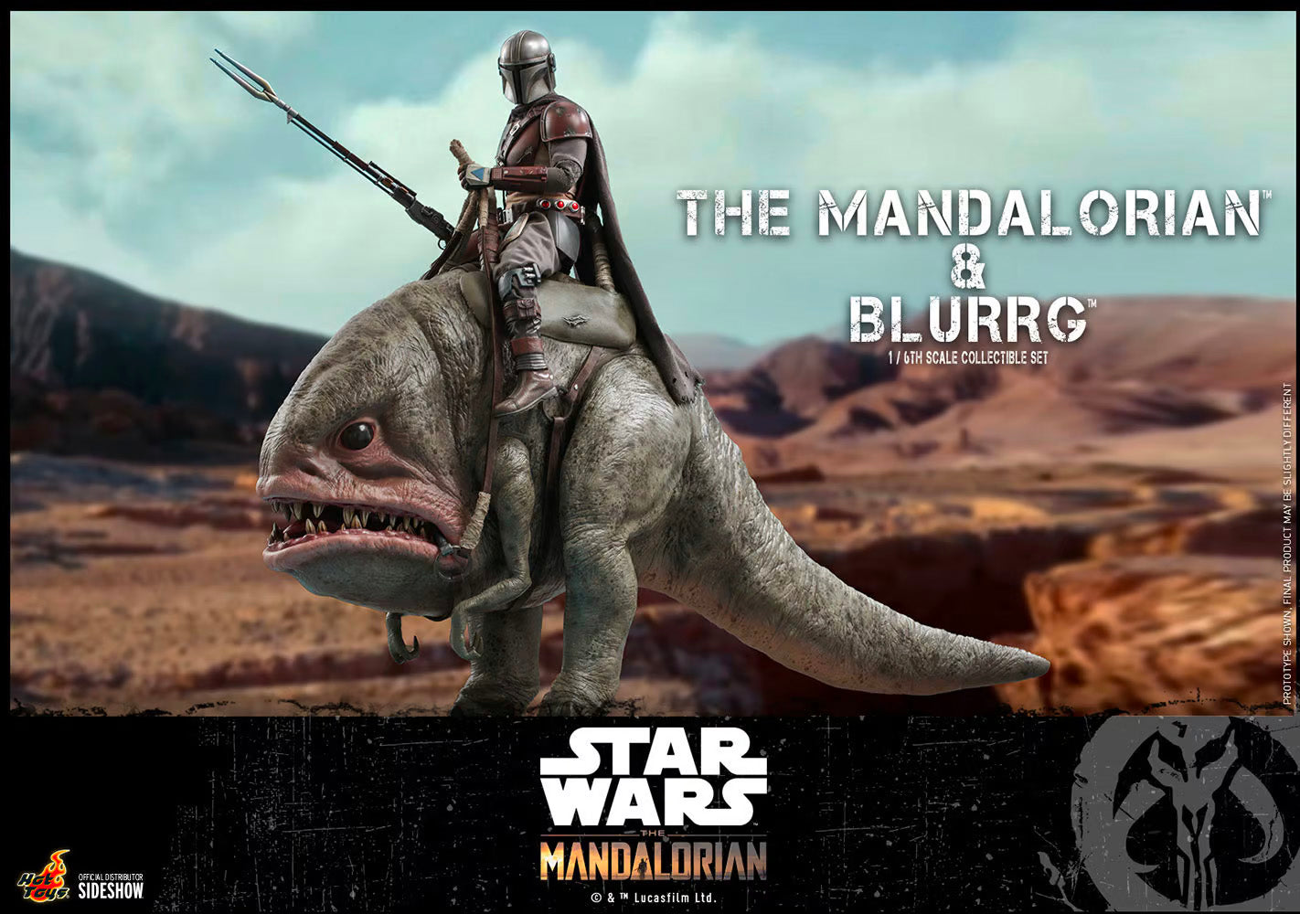 Hot Toys x Sideshow Collectibles: Star Wars - The Mandalorian & Blurrg Sixth Scale Figure Set