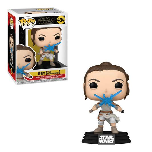 Funko Pop! Star Wars: Rey (Two Lightsabers) #434