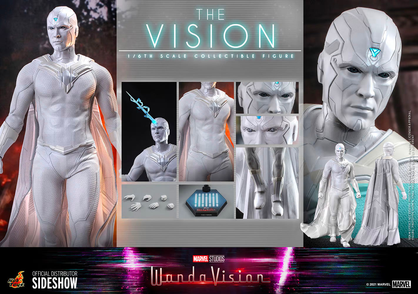 Hot Toys x Sideshow Collectibles: Marvel - WandaVision - The Vision Sixth Scale Figure