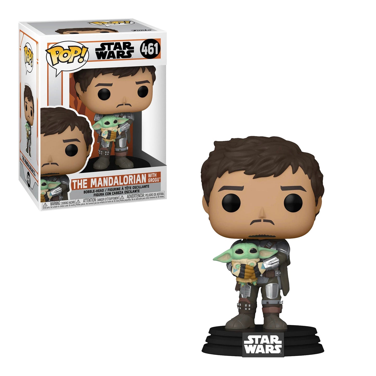 Funko Pop! Star Wars: The Mandalorian with Grogu #461