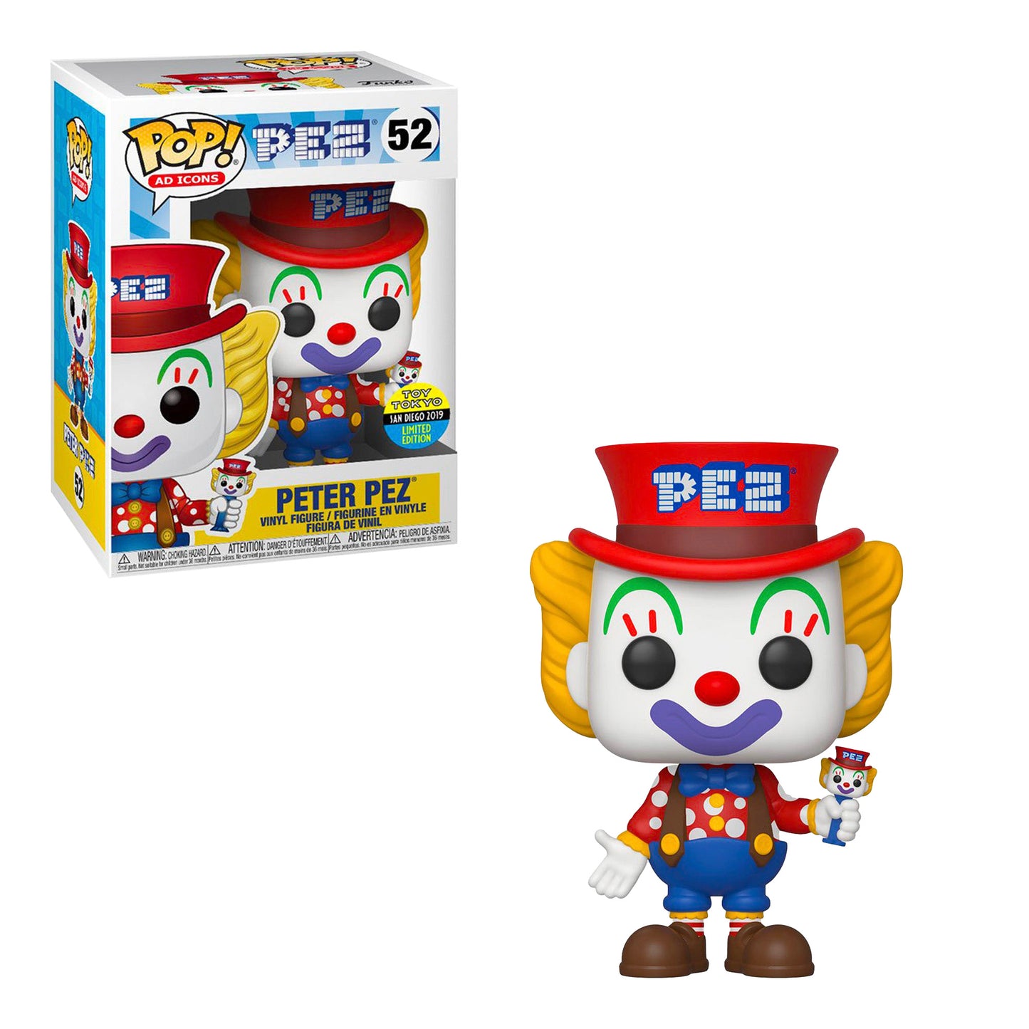 Funko Pop! Ad Icons: PEZ - Peter Pez #52 SDCC 2019 Toy Tokyo Exclusive