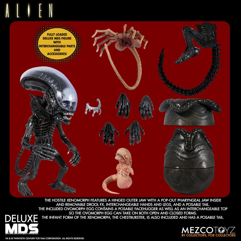 MEZCO TOYZ: MDS - Deluxe Alien 7" Tall Figure