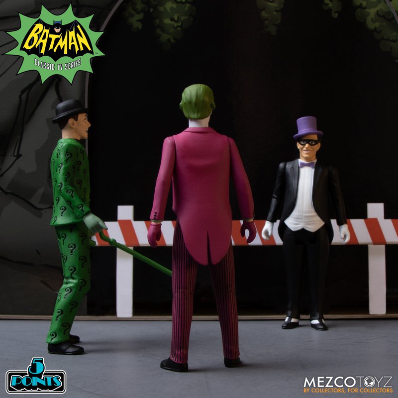 MEZCO TOYZ: 5 Points - Batman (1966): Deluxe Boxed Set