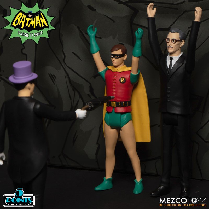 MEZCO TOYZ: 5 Points - Batman (1966): Deluxe Boxed Set