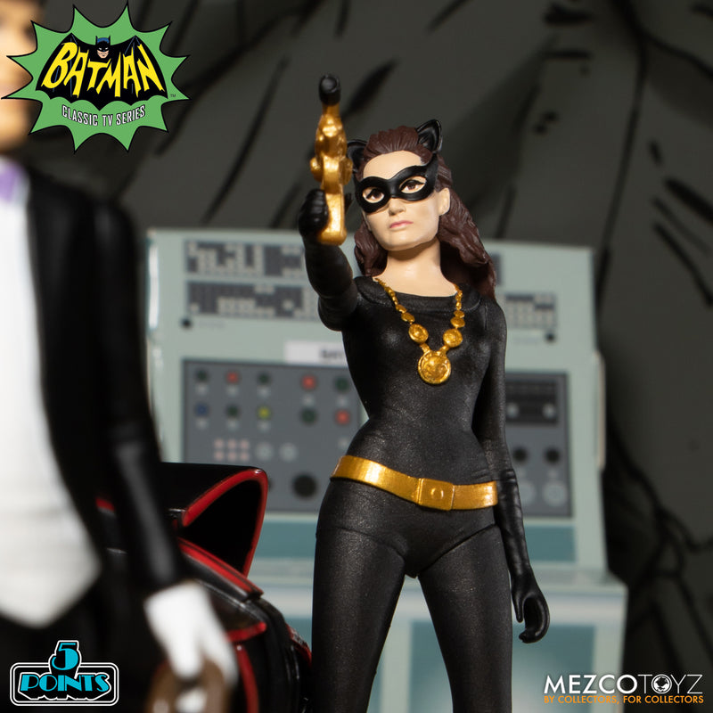 MEZCO TOYZ: 5 Points - Batman (1966): Deluxe Boxed Set