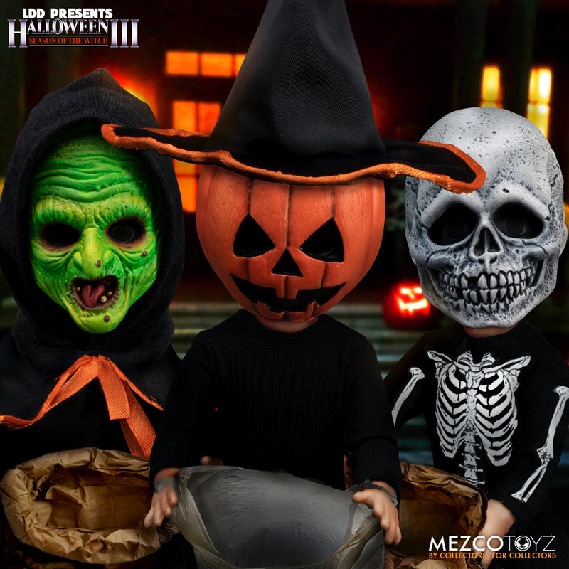 MEZCO TOYZ: LDD Presents - Halloween III: Season of the Witch Trick-or-Treaters Boxed Set