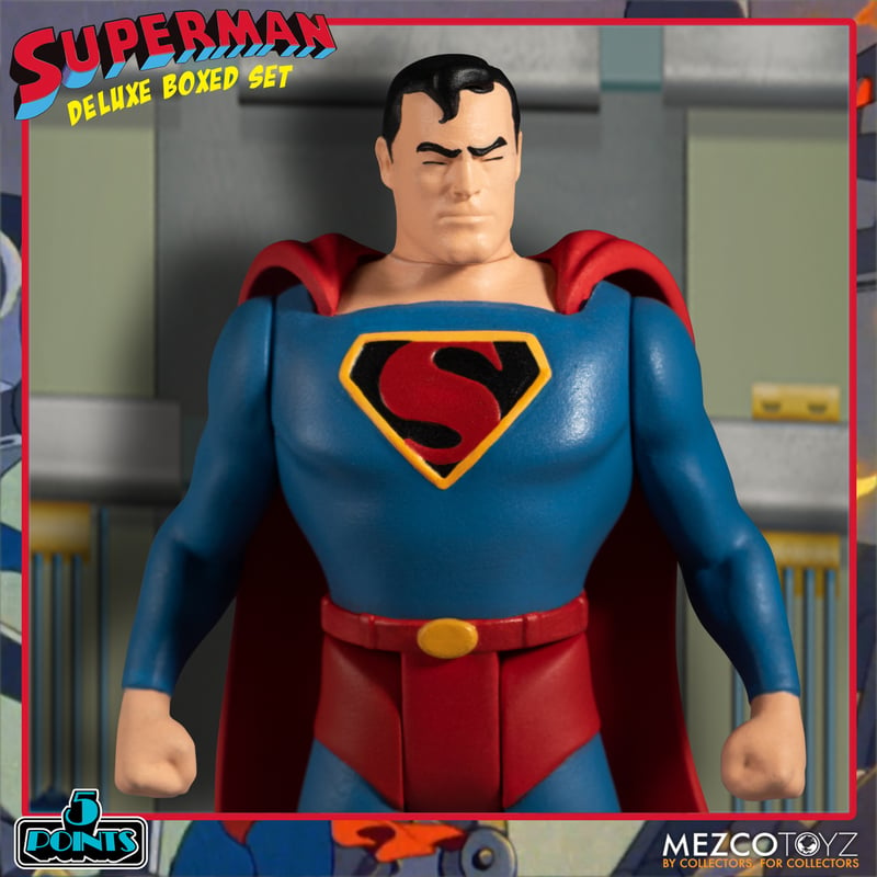 MEZCO TOYZ: 5 Points - Superman The Mechanical Monsters (1941): Deluxe Boxed Set