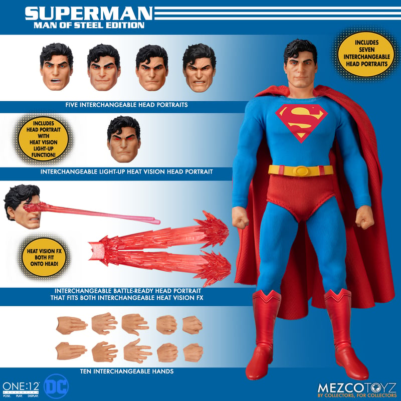 MEZCO TOYZ: One:12 Collective - Superman - Man of Steel Edition