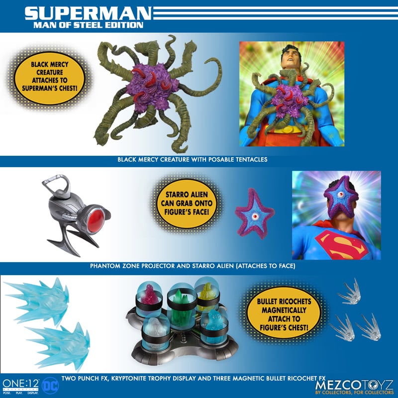 MEZCO TOYZ: One:12 Collective - Superman - Man of Steel Edition