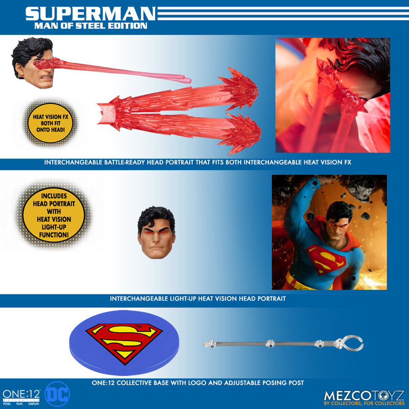 MEZCO TOYZ: One:12 Collective - Superman - Man of Steel Edition