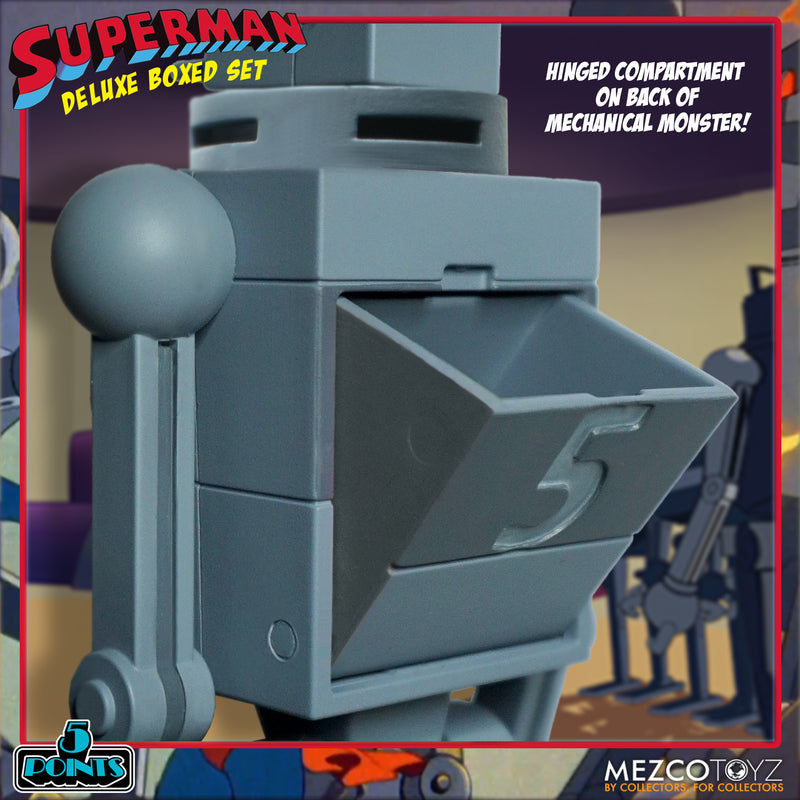 MEZCO TOYZ: 5 Points - Superman The Mechanical Monsters (1941): Deluxe Boxed Set